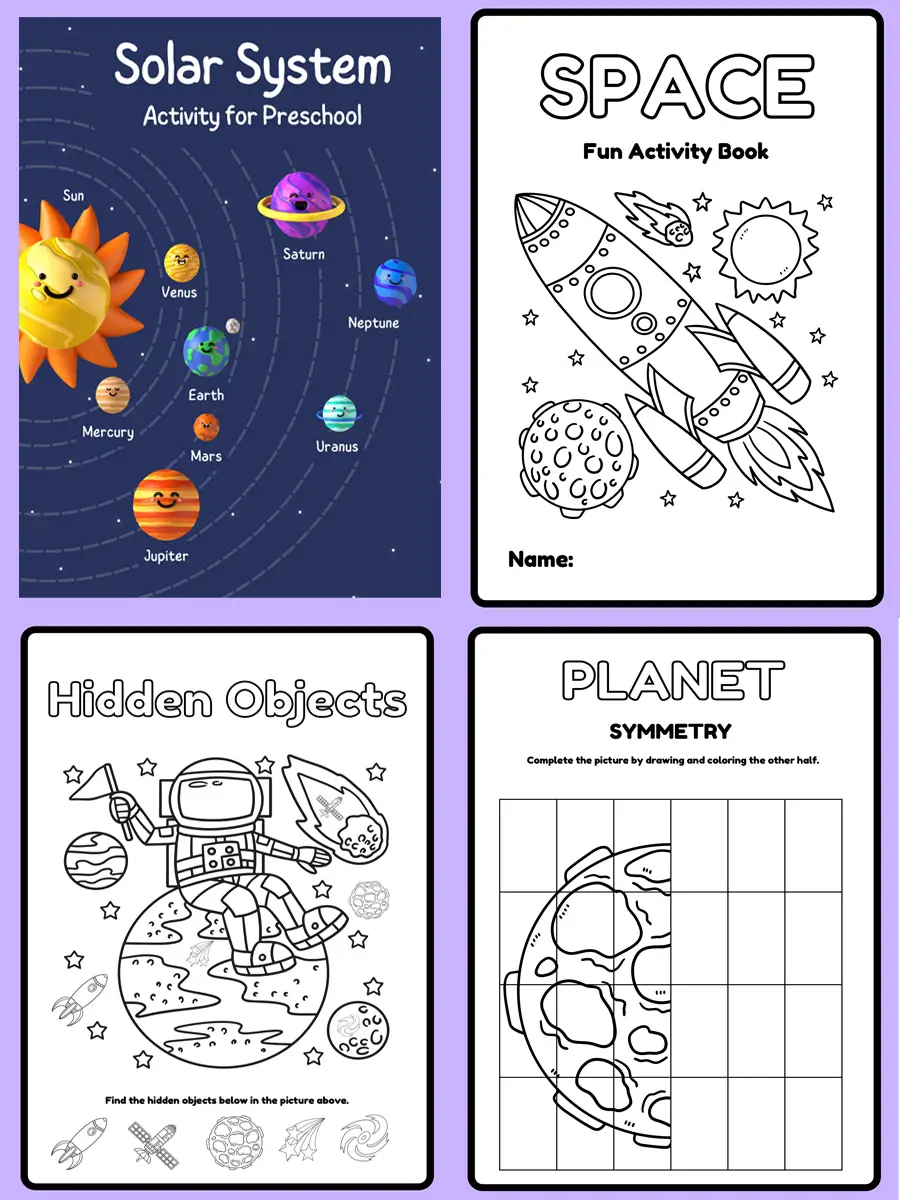 Blast Off to Learning – Space Activity Mega Pack for Kids (245 Pages) - Image 2