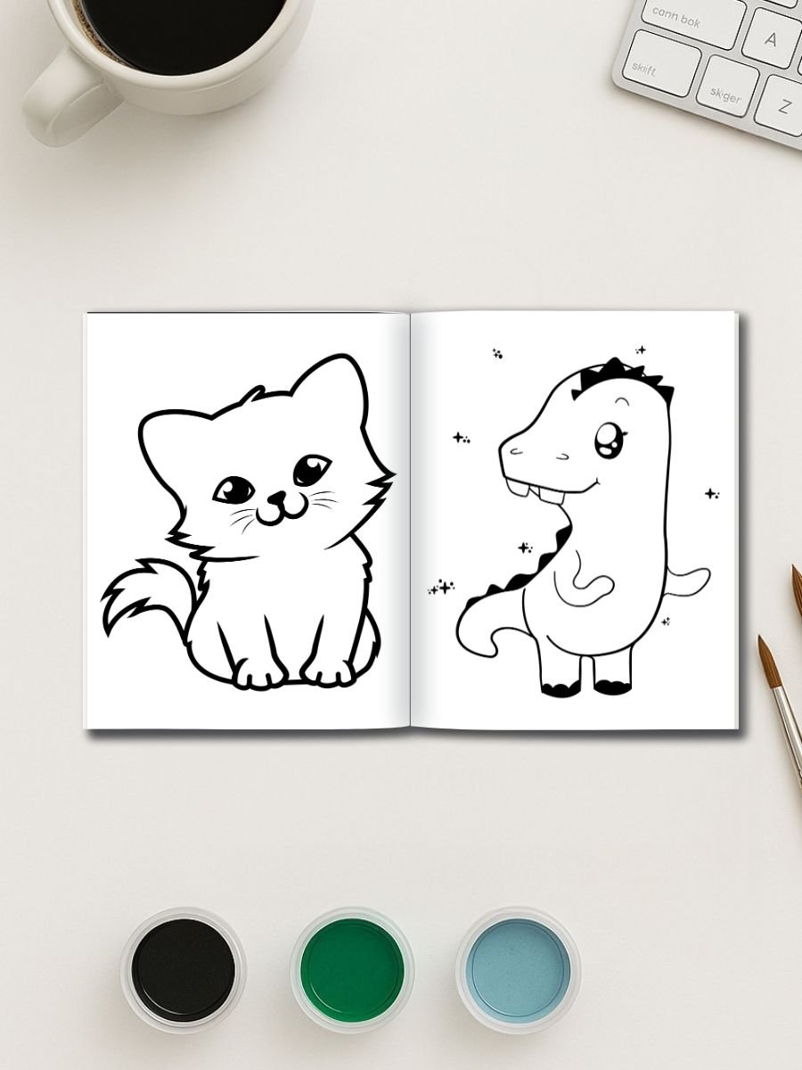 Animal Friends Forever – 65 Cute Coloring Pages for Kids - Image 2